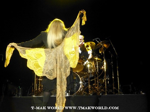 Stevie Nicks and Mick Fleetwood During Fleetwood Mac World Tour 2013